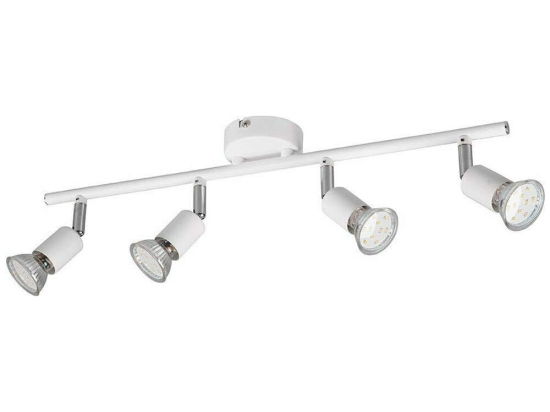 Φωτιστικό Οροφής - Σποτ Paris R80914031 4xGU10 35W 8x50x13cm White Mat RL Lighting Μέταλλο