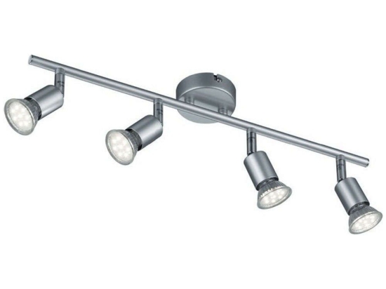 Φωτιστικό Οροφής - Σποτ Paris R80914087 4xGU10 35W 8x50x13cm Titanium RL Lighting Μέταλλο