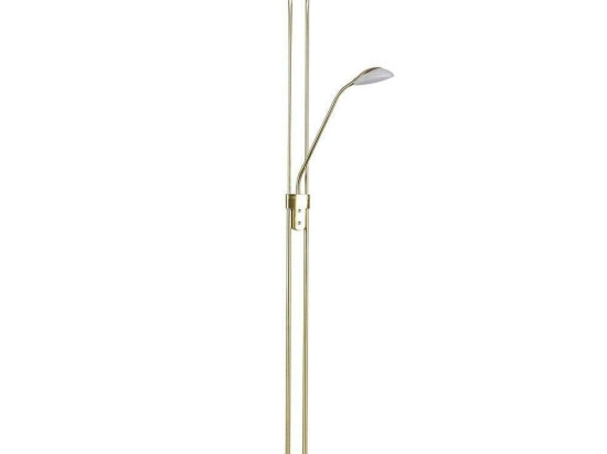 Φωτιστικό Δαπέδου Orson R40073508 1x27W & 1x4,5W Led Φ32cm 108cm Brass Mat RL Lighting Μέταλλο,Γυαλί