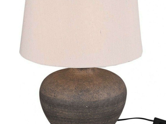 Φωτιστικό Επιτραπέζιο Lou R50963844 1xE27 60W Φ38cm 46cm Brown RL Lighting Κεραμικό,Ύφασμα