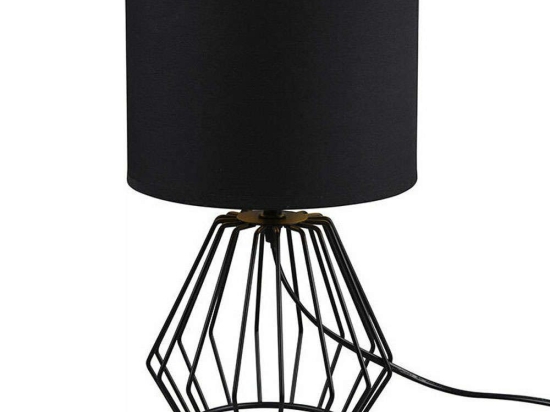 Φωτιστικό Επιτραπέζιο Chuck R50931002 1xE14 40W Φ20cm 34cm Black RL Lighting Μέταλλο