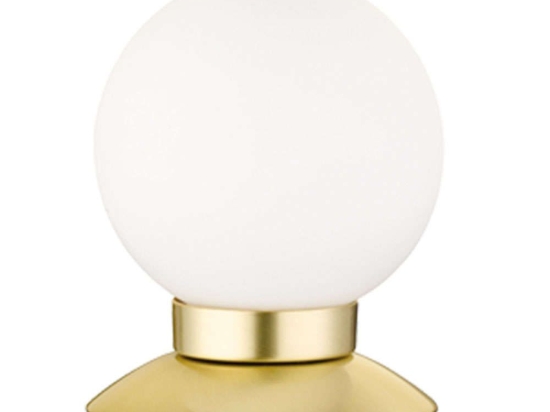 Φωτιστικό Επιτραπέζιο Princess R52551908 3W Led Φ10cm 13cm Brass Mat RL Lighting Μέταλλο,Γυαλί