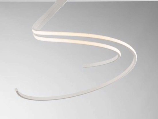 Φωτιστικό Οροφής - Πλαφονιέρα Kinetic LED-KINETIC-PL-BCO 40W Led 60x58cm White Luce Ambiente Design Αλουμίνιο