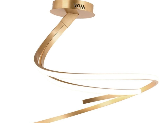 Φωτιστικό Οροφής - Πλαφονιέρα Kinetic LED-KINETIC-PL-ORO 40W Led 60x58cm Gold Luce Ambiente Design Αλουμίνιο
