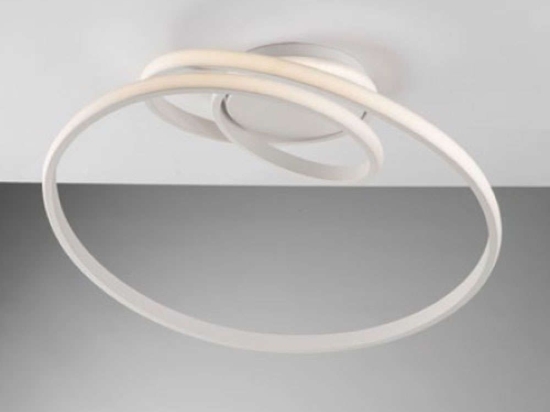 Φωτιστικό Οροφής - Πλαφονιέρα Coaster LED-COASTER-PL-BCO 40W Led Φ50cm 22cm White Luce Ambiente Desi Αλουμίνιο