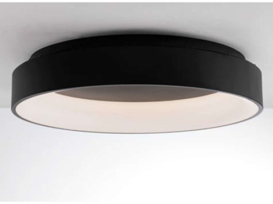 Φωτιστικό Οροφής - Πλαφονιέρα Noah LED-NOAH-PL60-NER 60W Led Φ60cm 13cm Black Luce Ambiente Design Αλουμίνιο