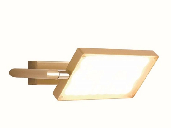 Φωτιστικό Τοίχου - Απλίκα Book LED-BOOK-AP-ORO 17W Led 22,5x10-15cm Gold Luce Ambiente Design Αλουμίνιο
