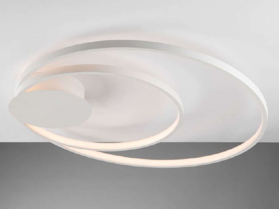 Φωτιστικό Οροφής - Πλαφονιέρα Diem LED-DIEM-PL-BCO 40W Led Φ61,5cm 6cm White Luce Ambiente Design Αλουμίνιο