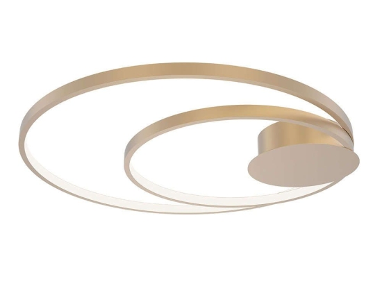 Φωτιστικό Οροφής - Πλαφονιέρα Diem LED-DIEM-PL-ORO 40W Led Φ61,5cm 6cm Gold Luce Ambiente Design Αλουμίνιο