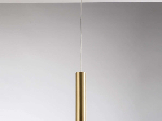 Φωτιστικό Οροφής Fluke I-FLUKE-S30 ORO 1xGU10 Φ5,5cm 30x200cm Gold Luce Ambiente Design Μέταλλο