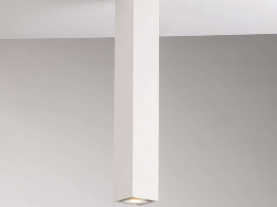 Φωτιστικό Οροφής - Πλαφονιέρα Fluke I-FLUKE-PLQ40 BCO 1xGU10 6x6x40cm White Luce Ambiente Design Μέταλλο