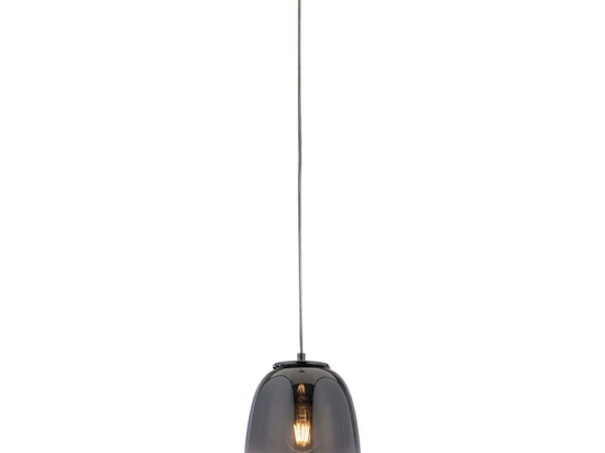 Φωτιστικό Οροφής Smoke I-SMOKE-S18 1xE27 Led Φ19,7cm 150cm Fume Luce Ambiente Design Γυαλί