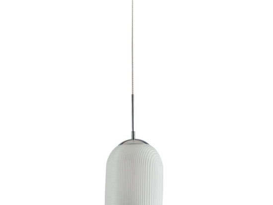 Φωτιστικό Οροφής Greenwich I-GREENWICH-C-S1 BCO 1xE27 Led Φ23cm 176,7cm White Luce Ambiente Design Γυαλί