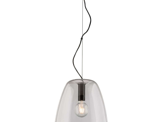 Φωτιστικό Οροφής Ares I-ARES-S35-TR 1xE27 Φ35cm 154cm Clear Luce Ambiente Design Γυαλί