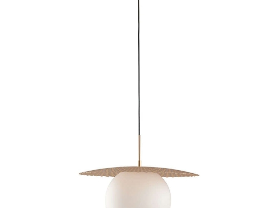 Φωτιστικό Οροφής Chaplin I-CHAPLIN-S45 ORO 1xE27 Led Φ45cm 159,8cm Gold Luce Ambiente Design Μέταλλο,Γυαλί