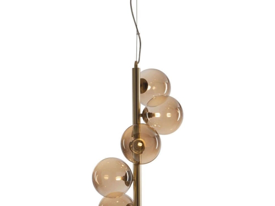 Φωτιστικό Οροφής Honey I-HONEY-S5 5xG9 Led Φ36,1cm 183cm Copper Luce Ambiente Design Μέταλλο,Γυαλί