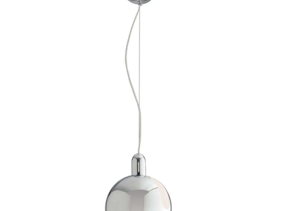 Φωτιστικό Οροφής Narciso I-NARCISO-S20 1xE27 Φ20x120cm Chrome Luce Ambiente Design Μέταλλο