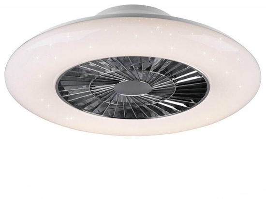 Ανεμιστήρας Οροφής Visby R62402106 Με Φως Led 3000 - 6500Κ Και Τηλεχειριστήριο D60x19cm White RL Lighting Διάμετρος 60cm