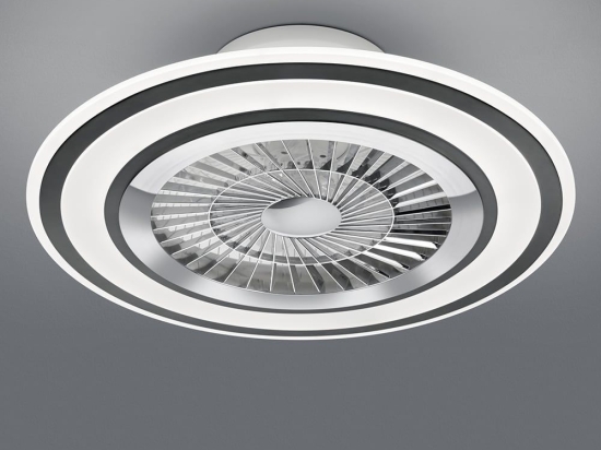 Ανεμιστήρας Οροφής Flaga R62743132 Με Φως Led 3000 - 6500Κ Και Τηλεχειριστήριο D60x18,5cm Black RL Lighting Διάμετρος 60cm