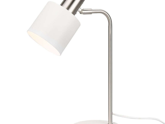 Φωτιστικό Επιτραπέζιο Adam R51041031 14x28x43cm 1xE14 10W Nickel-White RL Lighting