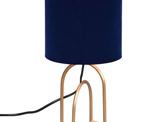 Φωτιστικό Επιτραπέζιο Grace R51131012 18x33cm 1xE14 40W Gold-Blue RL Lighting