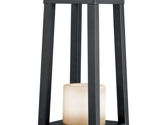 Φωτιστικό Επιτραπέζιο Ηλιακό Loja R55176132 16x16x42cm Led 1W Black RL Lighting