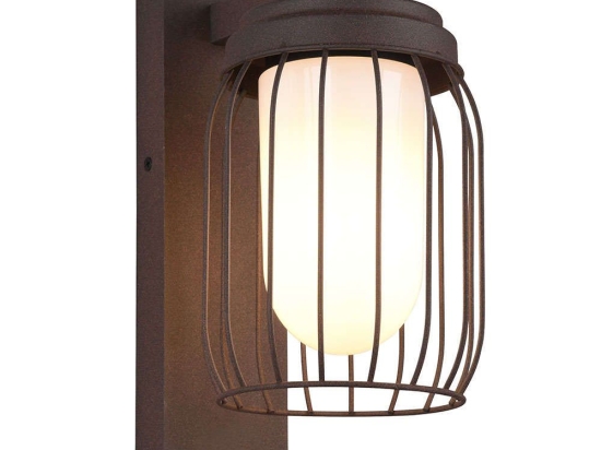 Φωτιστικό Τοίχου - Απλίκα Tuela 210860124 16x28cm 1xE27 40W Rusty-White Trio Lighting
