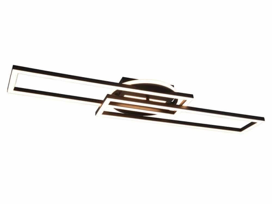 Φωτιστικό Οροφής - Πλαφονιέρα Twister R67183132 90x24x8cm Dim Led 4500Lm 30W Black RL Lighting