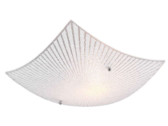 Φωτιστικό Οροφής - Πλαφονιέρα Elisa 612200100 30x30x9cm 1xE27 40W Clear-Chrome Trio Lighting