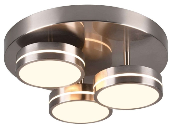 Φωτιστικό Οροφής - Πλαφονιέρα Franklin 626510307 Φ35x13cm Dim 3xLed 1000Lm 8,5W Nickel Trio Lighting