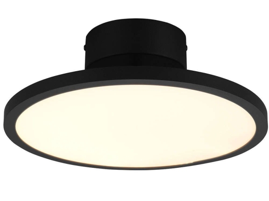 Φωτιστικό Οροφής - Πλαφονιέρα Tray 640910132 Φ40x12cm Dim Led 3550Lm 29W Black Trio Lighting