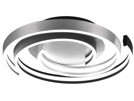 Φωτιστικό Οροφής - Πλαφονιέρα Caya 641910205 Φ50x9cm Dim Led 6800Lm 58W Nickel Trio Lighting