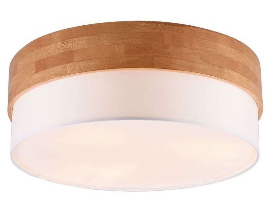 Φωτιστικό Οροφής - Πλαφονιέρα Seasons 611500301 50x22cm 3xE27 40W White-Brown Trio Lighting