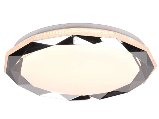 Φωτιστικό Οροφής - Πλαφονιέρα Ando R65101006 Φ50x7cm Dim Led 2400Lm 22W RGB Chrome RL Lighting