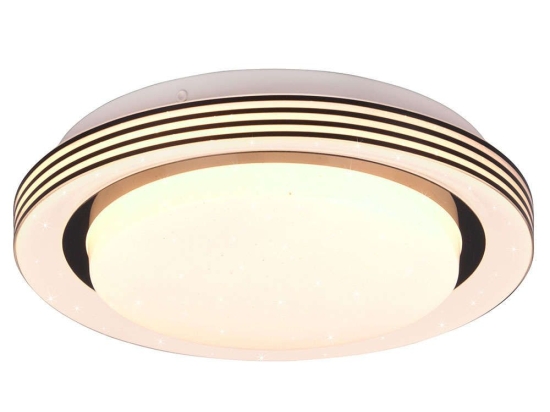 Φωτιστικό Οροφής - Πλαφονιέρα Atria R67042832 Φ27x7cm Dim Led 1080Lm 10,5W Black RL Lighting