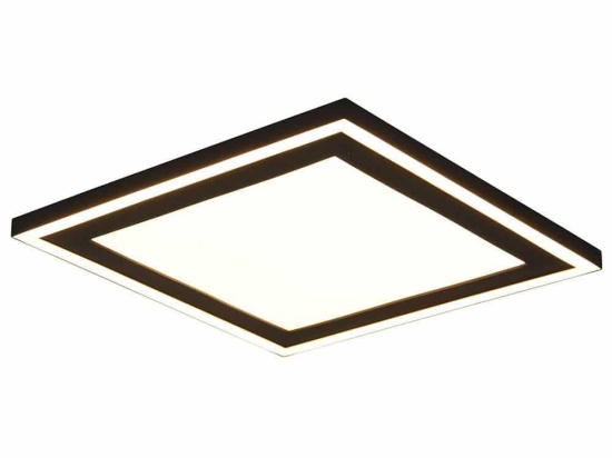 Φωτιστικό Οροφής - Πλαφονιέρα Carus R67213332 33x33x3cm Led 2300Lm 16W Black RL Lighting