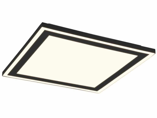 Φωτιστικό Οροφής - Πλαφονιέρα Carus R67214332 43x43x3cm Led 3100Lm 20W Black RL Lighting