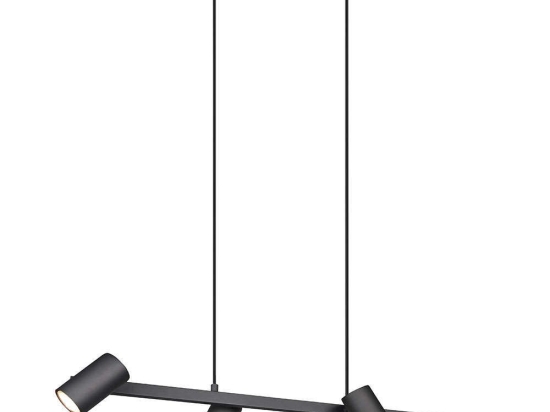 Φωτιστικό Οροφής - Ράγα Marley 302400432 80x18x150cm 4xGU10 35W Black Trio Lighting