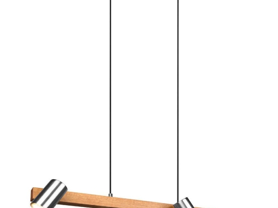Φωτιστικό Οροφής - Ράγα Marley 312490407 80x20x150cm 4xGU10 35W Natural-Nickel Trio Lighting