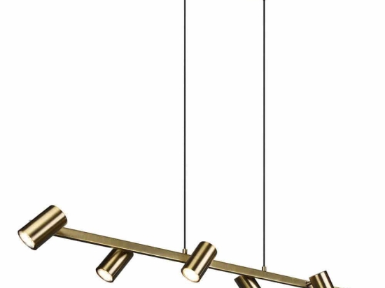 Φωτιστικό Οροφής - Ράγα Marley 302400604 115x18x150cm 6xGU10 35W Brass Trio Lighting