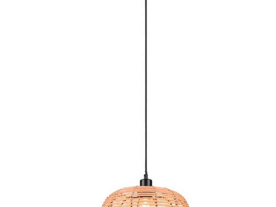 Φωτιστικό Οροφής Inga 312200136 29x150cm 1xE27 40W Black-Natural Trio Lighting