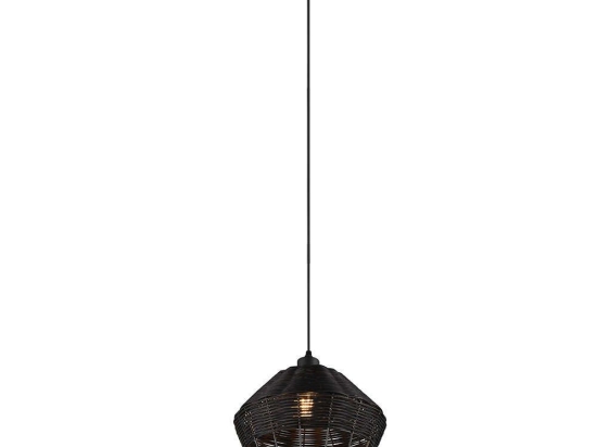 Φωτιστικό Οροφής Borka R31261902 Φ30x150cm 1xE27 40W Black RL Lighting