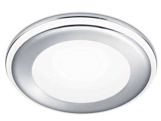Σποτ Χωνευτό Aura 652410106 Φ14x3cm Led 1040Lm 10W 3000K Chrome Trio Lighting Στρόγγυλο