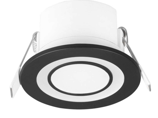 Σποτ Χωνευτό Core 652510132 Φ8x3cm Led 450Lm 5W 3000K Black Trio Lighting Στρόγγυλο