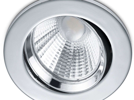 Σποτ Χωνευτό Pamir 650510106 Φ8x5cm Dim Led 345Lm 5,5W 3000K Chrome Trio Lighting Στρόγγυλο
