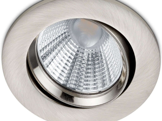 Σποτ Χωνευτό Pamir 650510107 Φ8x5cm Dim Led 345Lm 5,5W 3000K Nickel Trio Lighting Στρόγγυλο