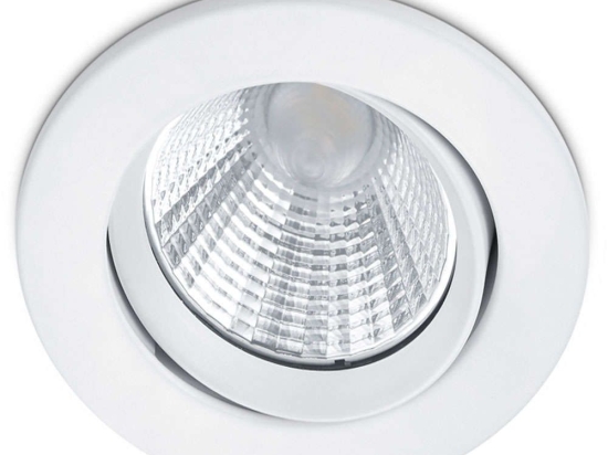 Σποτ Χωνευτό Pamir 650510131 Φ8x5cm Dim Led 345Lm 5,5W 3000K White Trio Lighting Στρόγγυλο