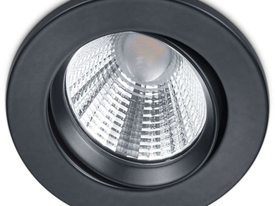 Σποτ Χωνευτό Pamir 650510132 Φ8x5cm Dim Led 345Lm 5,5W 3000K Black Trio Lighting Στρόγγυλο