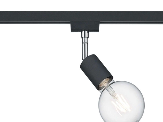 Σποτ Ράγας Duoline 78010132 10x4x12cm 1xE27 40W Black Trio Lighting