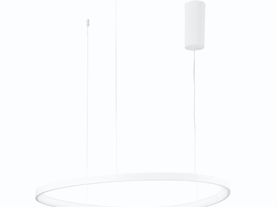 Φωτιστικό Οροφής Κρεμαστό Led-Klapton-S85-BCO 11440lm 3000/4000/6500K 150x85x3,5cm White Luce Ambiente Design